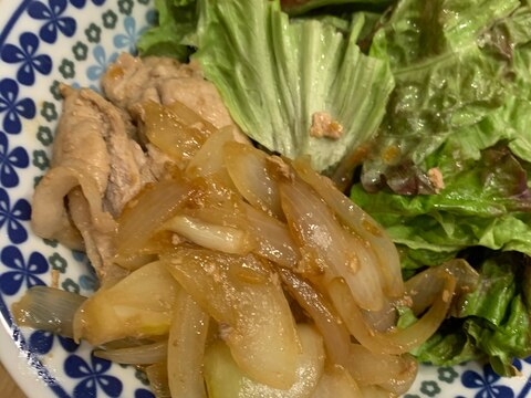 豚肉と玉ねぎの生姜炒め